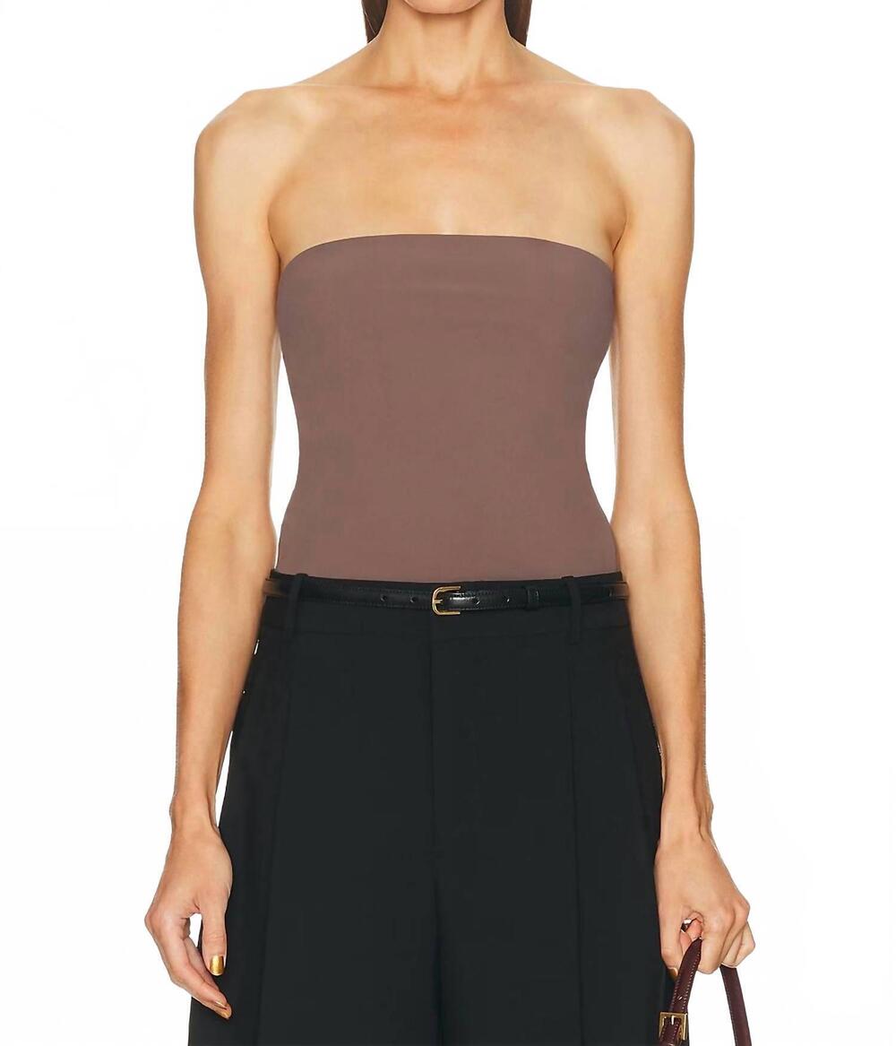 NEW EAVES bo tube top in mocha